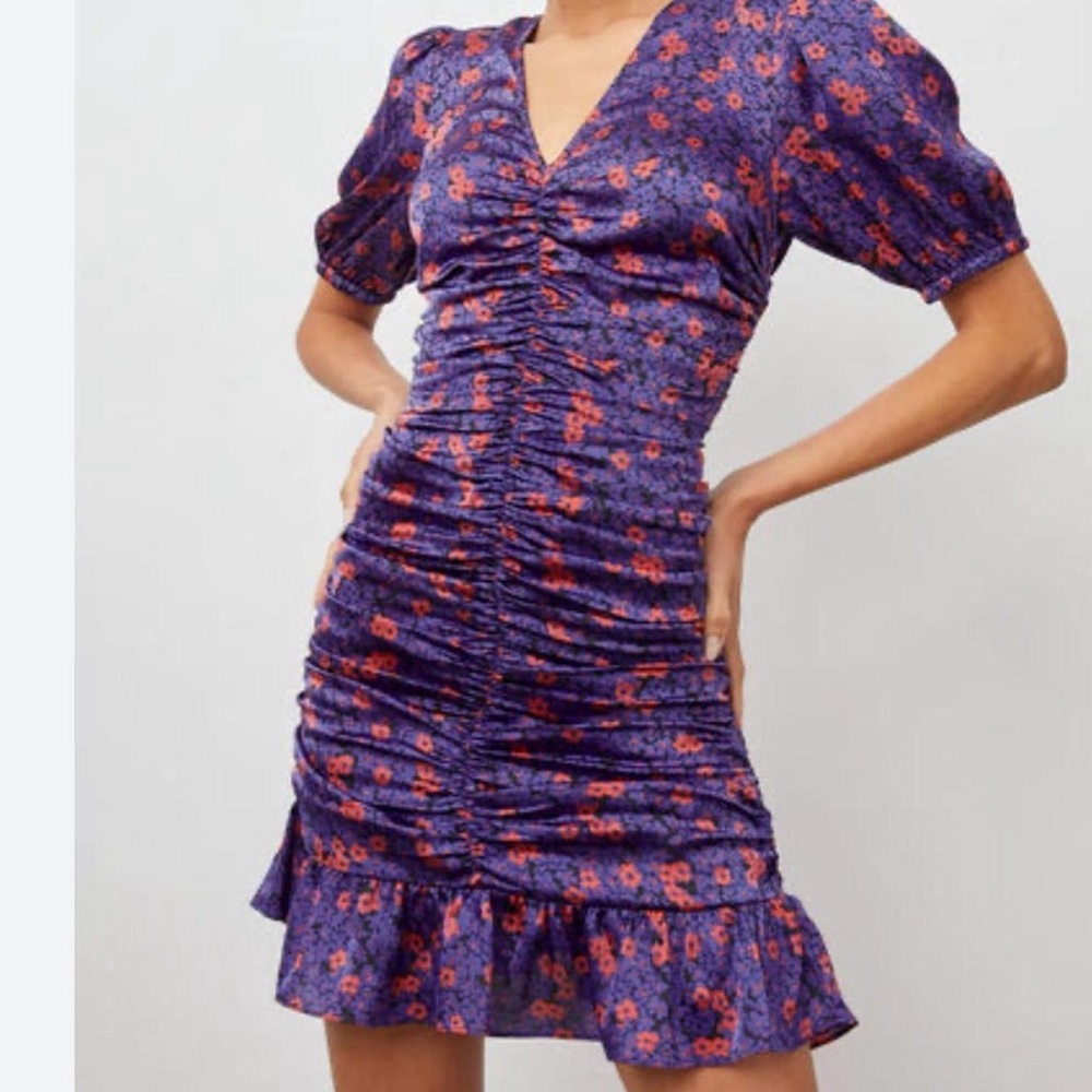 Rails Purple Floral Mini Dress